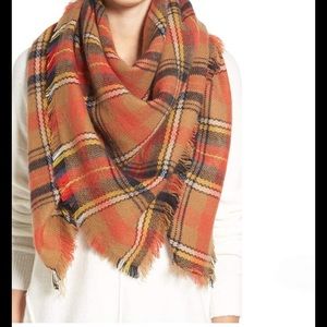 BP plaid blanket scarf